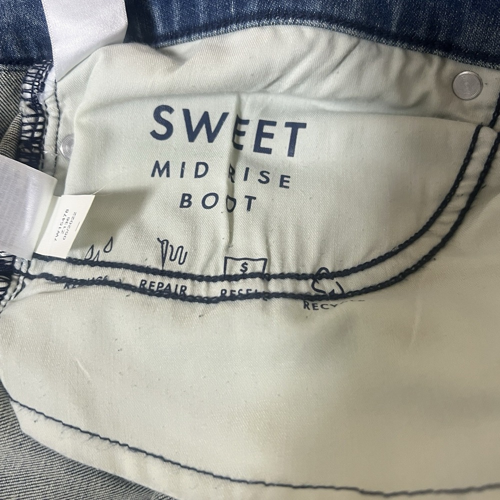 Lucky Brand Sweet Mid Rise Boot Jeans Womens 8 29 Blue Bootcut Stretch New - Picture 10 of 16